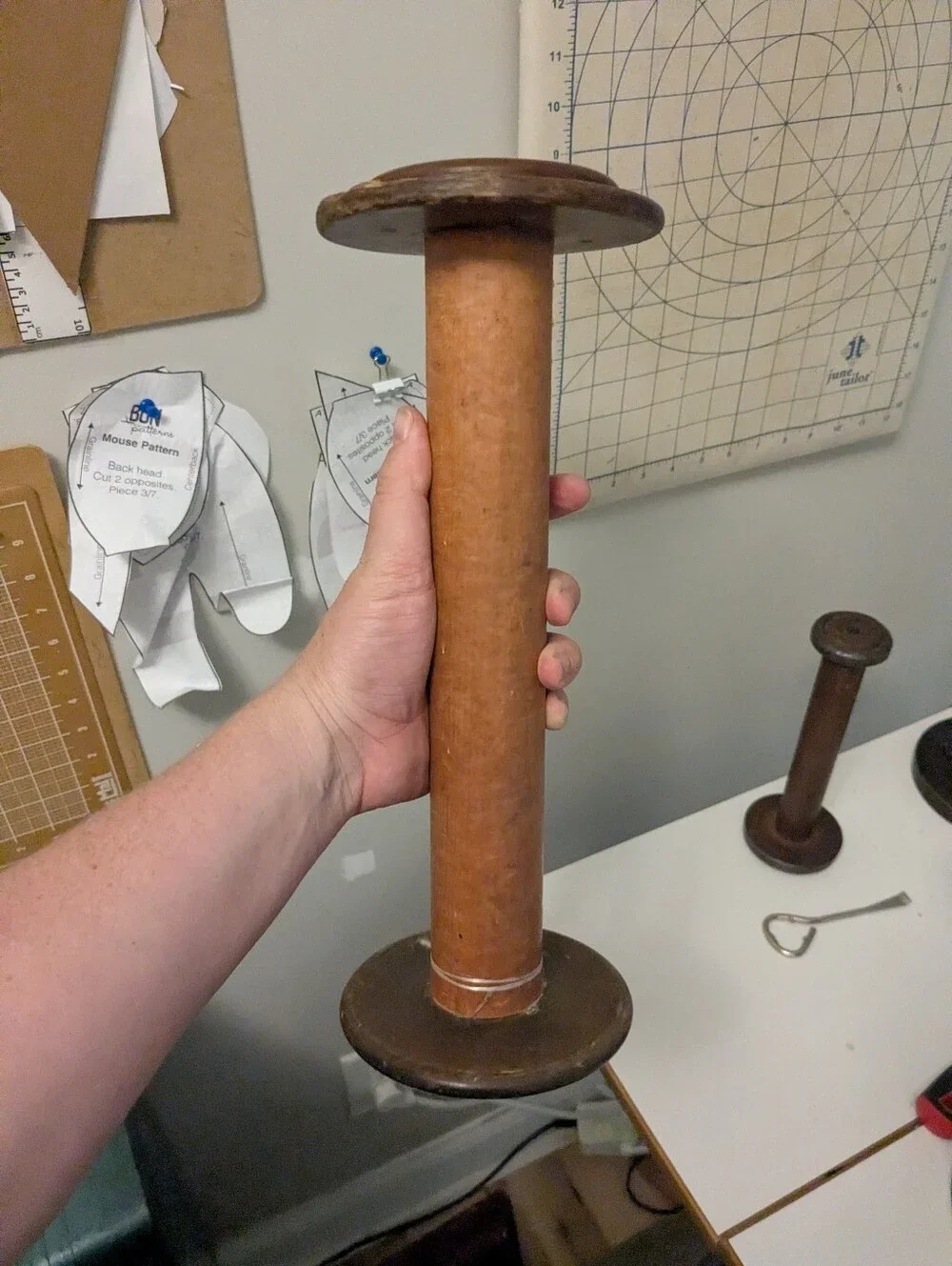 Vintage industrial wooden